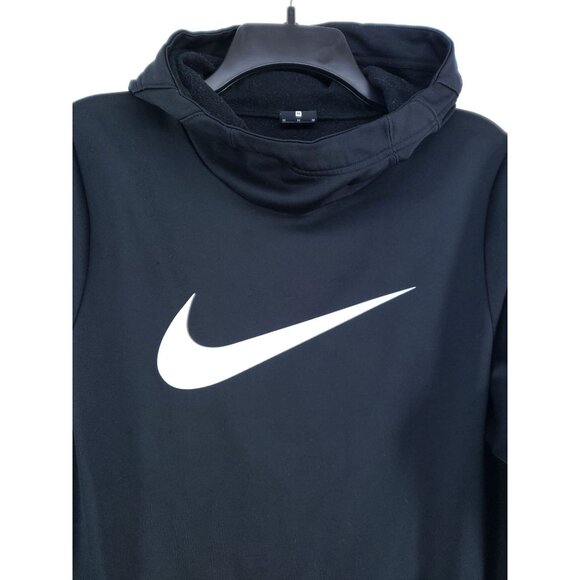 Nike Funnel Neck Hooded Sweatshirt Men's Size Medium Black - Picture 4 of 7